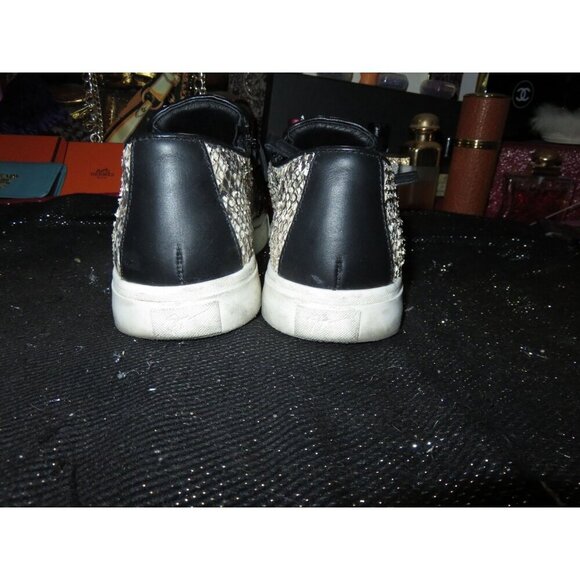 Giuseppe Zanotti Python Embossed Italian Leather Devon Skate Shoes Sneakers 38 o - Picture 4 of 10